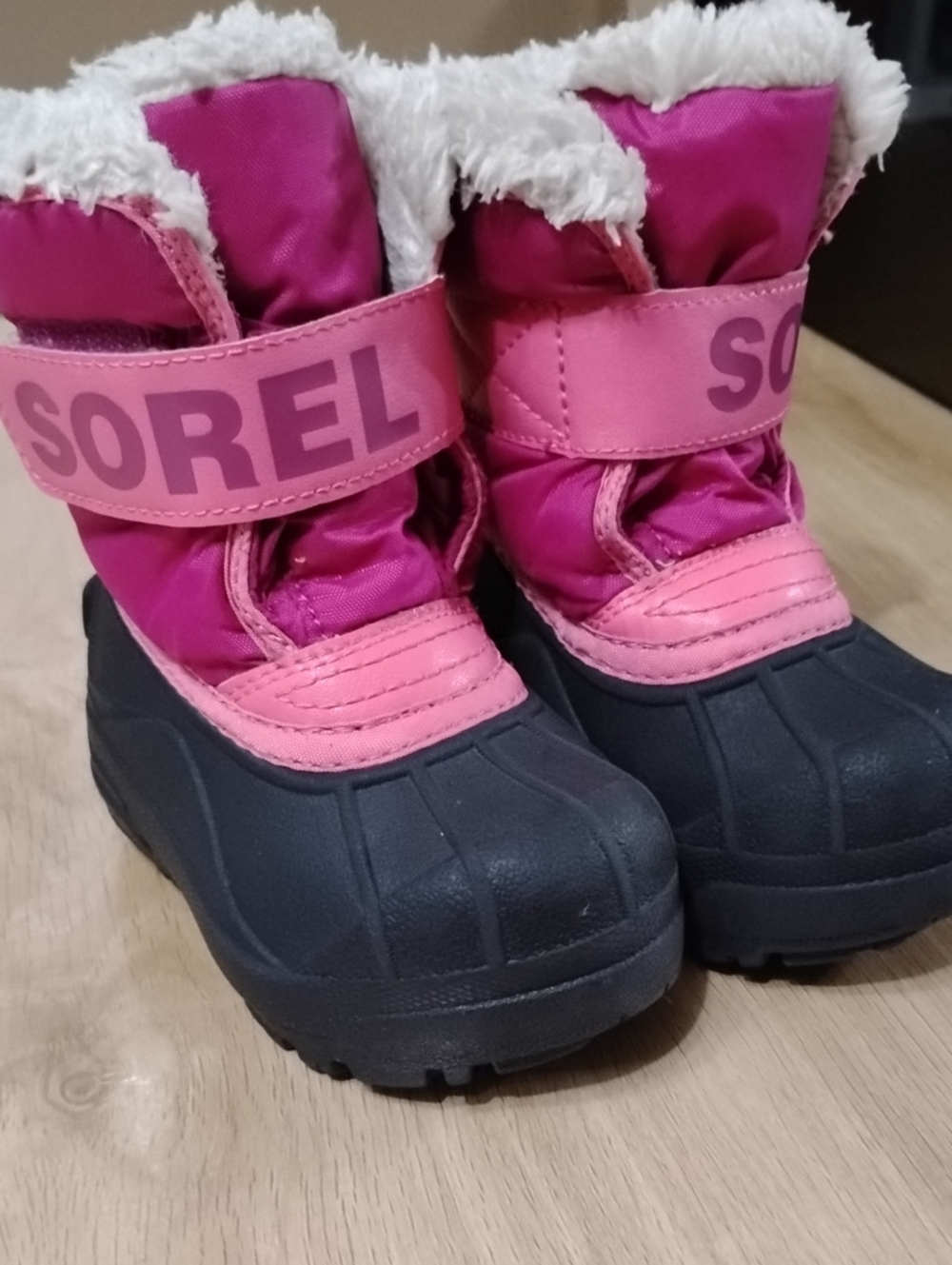 Sorel Kids Pink and Dark Blue Snow Boots